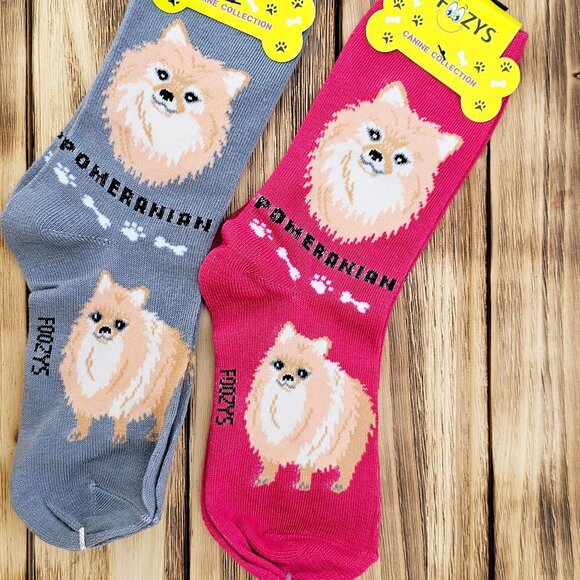 Unisex Canine Foozys Socks - Pomeranian - Picture 2 of 2